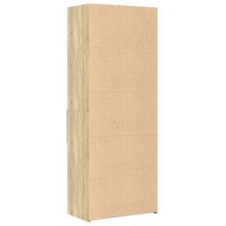 Berkfield Home Highboard Sonoma Oak 70x42.5x185 cm Engineered Wood in Light Oak - thumbnail 6