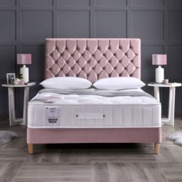 Rest Relax Bella 1000 Pocket Sprung Wool & Silk Mattress in White - Size: Single - thumbnail 2