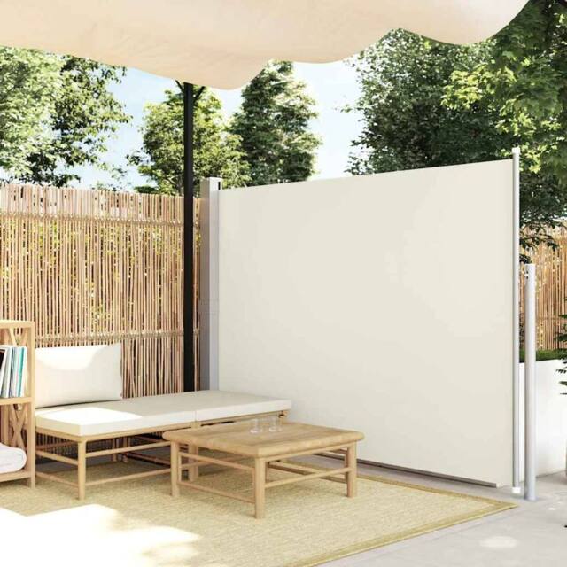Berkfield Home Patio Terrace Side awning 160 x 300 cm Cream Colour - image 1