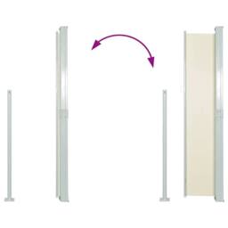Berkfield Home Patio Terrace Side awning 160 x 300 cm Cream Colour - thumbnail 5