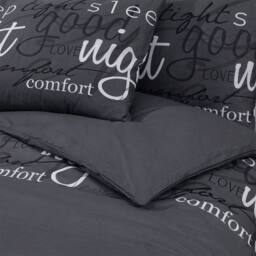 Berkfield Home Duvet Cover Set Black 200x200 cm Cotton - thumbnail 5