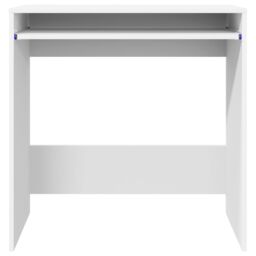 Berkfield Home Computer Desk White Engineered wood Compact Organizers - thumbnail 5
