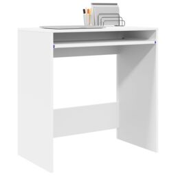 Berkfield Home Computer Desk White Engineered wood Compact Organizers - thumbnail 3