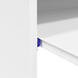 Berkfield Home Computer Desk White Engineered wood Compact Organizers - thumbnail 9