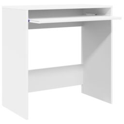 Berkfield Home Computer Desk White Engineered wood Compact Organizers - thumbnail 4