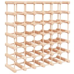 Berkfield Home Wine Rack for 42 Bottles 68.5x23x68.5 cm Solid Wood Pine in Brown - thumbnail 2