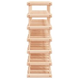 Berkfield Home Wine Rack for 42 Bottles 68.5x23x68.5 cm Solid Wood Pine in Brown - thumbnail 4