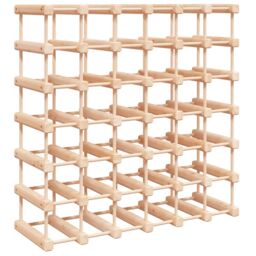Berkfield Home Wine Rack for 42 Bottles 68.5x23x68.5 cm Solid Wood Pine in Brown - thumbnail 5