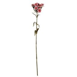 Lemon Pavilion Furniture and Decor Pink Dianthus Spray Artificial Flower - Plastic - L14xW14xH55 cm Pink in Light Pink - thumbnail 1