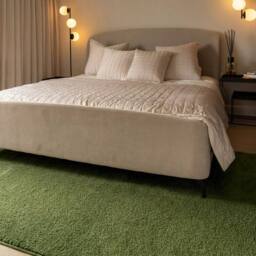 Kukoon Washable Machine Shag Rug in Green - Size: 160 cm x 230 cm - thumbnail 3