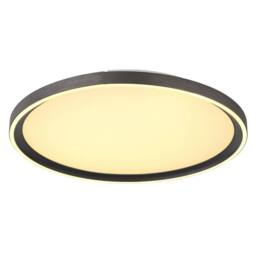 Netlighting Dublin Semi Ceiling Light Grey 40cm LED Dimmable 2700-6000K Remote - thumbnail 4