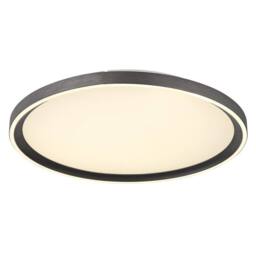 Netlighting Dublin Semi Ceiling Light Grey 40cm LED Dimmable 2700-6000K Remote - thumbnail 1