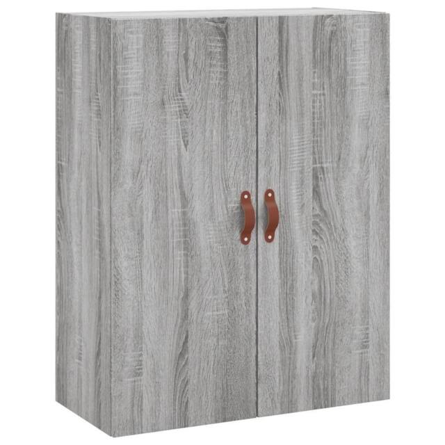 Berkfield Home Wall Mounted Cabinet Grey Sonoma 69.5x34x90 cm - image 1