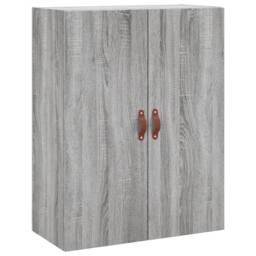 Berkfield Home Wall Mounted Cabinet Grey Sonoma 69.5x34x90 cm - thumbnail 1