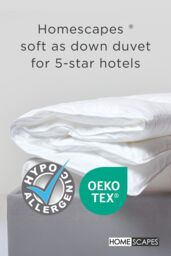 Homescapes Luxury Hotel Quality Super Microfibre All Seasons Duvet in White - Size: Single - thumbnail 2