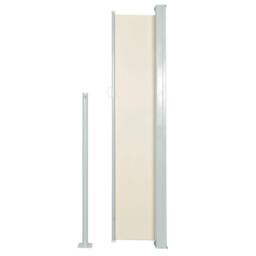 Berkfield Home Patio Retractable Side Awning 120x500 cm Cream - thumbnail 3