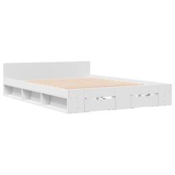Berkfield Home Bed Frame with Drawers without Mattress White 120x200 cm - Size: Small Double - thumbnail 3