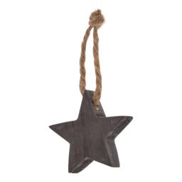 Sostter Rustic Wooden Star Ornament Set for Holiday Decorating in Brown - Size: Small - thumbnail 4