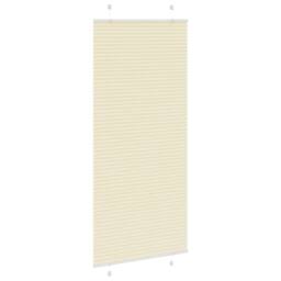 Berkfield Home Pleated Blind Cream 100x200 cm Fabric Width 99.4 cm Polyester - thumbnail 4
