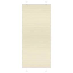 Berkfield Home Pleated Blind Cream 100x200 cm Fabric Width 99.4 cm Polyester - thumbnail 2