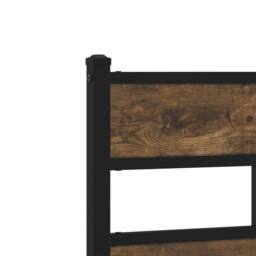 Berkfield Home Bed Frame without Mattress with Headboard Sonoma Oak 90x190 cm Single in Brown - thumbnail 8