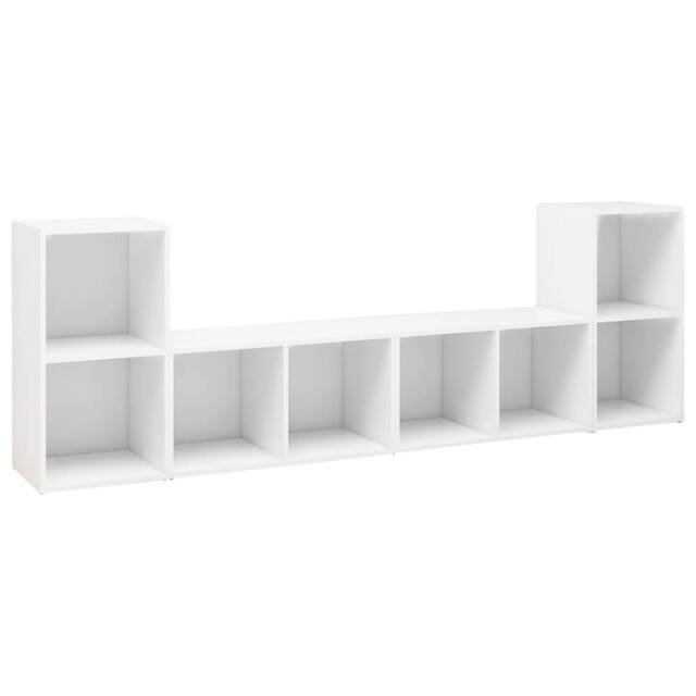 Berkfield Home TV Cabinets 4 pcs White 72x35x36.5 cm Engineered Wood - image 1