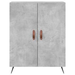 Berkfield Home Highboard Concrete Grey 69.5x34x180 cm Engineered Wood - thumbnail 8