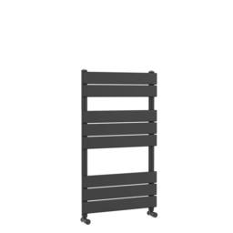 Balterley Square Flat Towel Radiator 840mm x 500mm - Anthracite in Grey