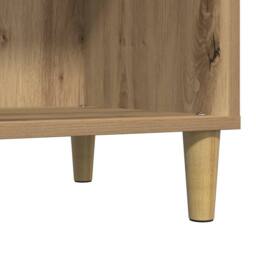 Berkfield Home Record Cabinet Artisan Oak 84.5x38x89 cm Engineered Wood in Brown - thumbnail 8