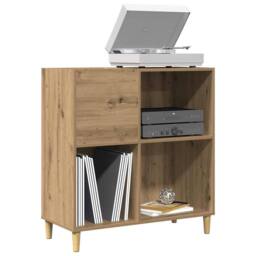 Berkfield Home Record Cabinet Artisan Oak 84.5x38x89 cm Engineered Wood in Brown - thumbnail 2