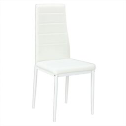 KOSY KOALA Dining Table with 4 White Chairs Set Kitchen Dining Room Furniture in Brown - thumbnail 3