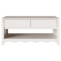 "Berkfield Home Coffee Table ""DRAMMEN"" White 99x55x45 cm Solid Wood Pine - Size: 99 x 55 x 45 cm" - thumbnail 7