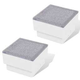 Berkfield Home Inobtrusive 2 LED Inground Light 100 x 100 x 68 mm in White - thumbnail 3