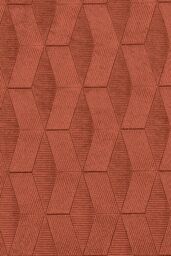 Enhanced Living Velvet Embossed Thermal Dimout Curtains for Bedroom & Living Room in Orange - Size: 117 cm width x 183 cm drop - thumbnail 4
