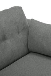 Living and Home 2 Seater Sofa Bed with Cup Holders and Pillows in Grey - thumbnail 6