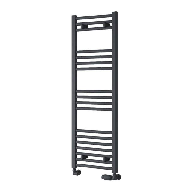 Bathroom Kingdom Capo Anthracite Straight Heated Towel Rail 1200x400 in Grey - image 1