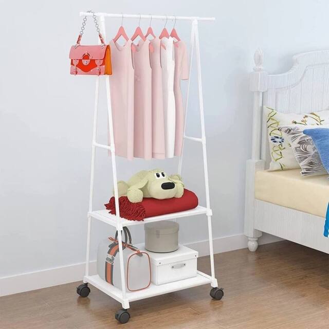 Kelvenix Heavy Duty Metal Clothes Rail white - image 1