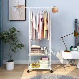 Kelvenix Heavy Duty Metal Clothes Rail white - thumbnail 5