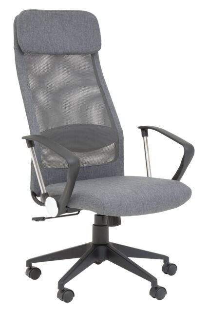 Orsina Brent High Back Mesh Home Office Chair in Silver - image 1