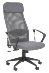 Orsina Brent High Back Mesh Home Office Chair in Silver - thumbnail 1