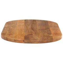 Berkfield Home Table Top 100x40x2.5 cm Oval Solid Wood Mango in Brown - thumbnail 4