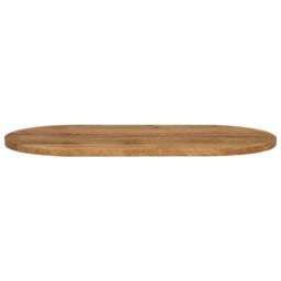 Berkfield Home Table Top 100x40x2.5 cm Oval Solid Wood Mango in Brown - thumbnail 3