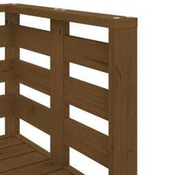 Berkfield Home 3 Piece Garden Lounge Set Honey Brown Solid Wood Pine - thumbnail 7