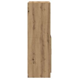 Berkfield Home Kitchen Cabinet Artisan Oak 57x41.5x131.5 cm Engineered Wood in Brown - thumbnail 6