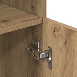 Berkfield Home Kitchen Cabinet Artisan Oak 57x41.5x131.5 cm Engineered Wood in Brown - thumbnail 8