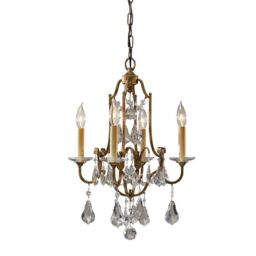 Netlighting Valentina Chandelier 4 Light Bronze Finish E14 - thumbnail 1