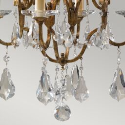Netlighting Valentina Chandelier 4 Light Bronze Finish E14 - thumbnail 3