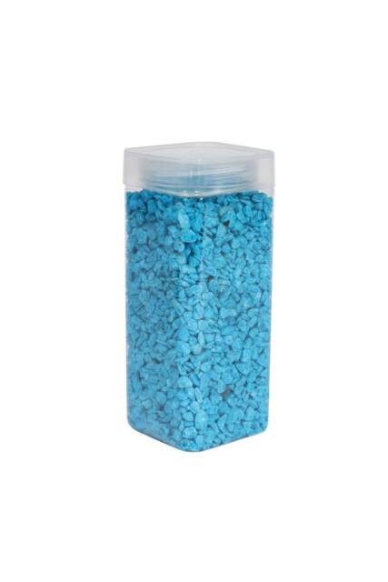 KDMD 4-6mm Turquoise Pebbles in Square Jar 900gr 3 Pack - image 1