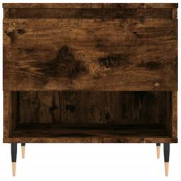 Berkfield Home Modern Coffee Tables 2 pcs Smoked Oak 50x46x50 cm Engineered Wood in Brown - Size: 50 x 46 x 50 cm - thumbnail 6