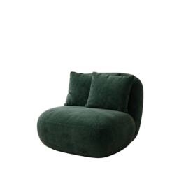 Stratus Interiors Modern Miami Boucle Swivel Lounge Accent Chair in Green - Size: 1 Seater - thumbnail 2
